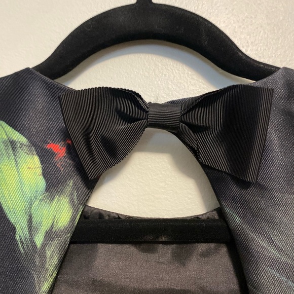 RW&CO. Black Floral Dress fit and flare with bow accent - 6 - Picture 10 of 11